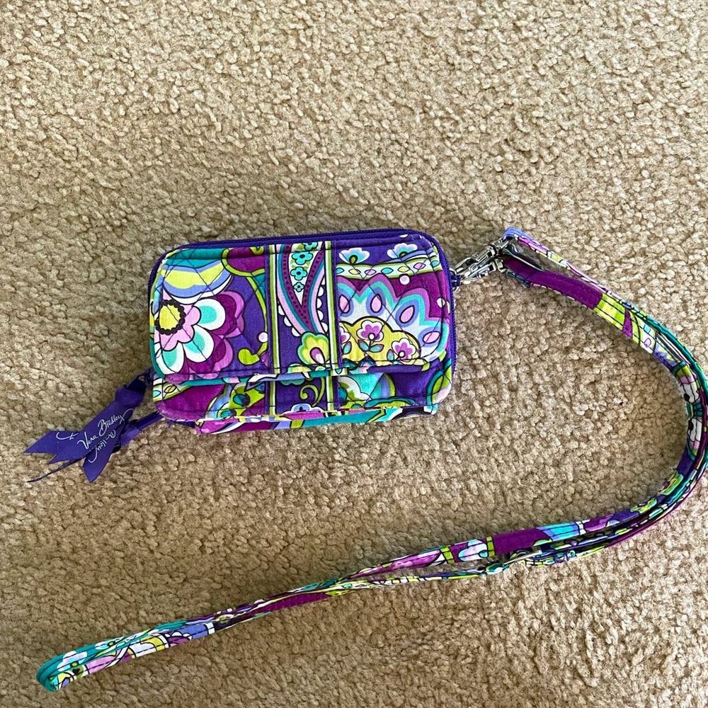 Vera Bradley-Crossbody Wristlet Wallet, almost new